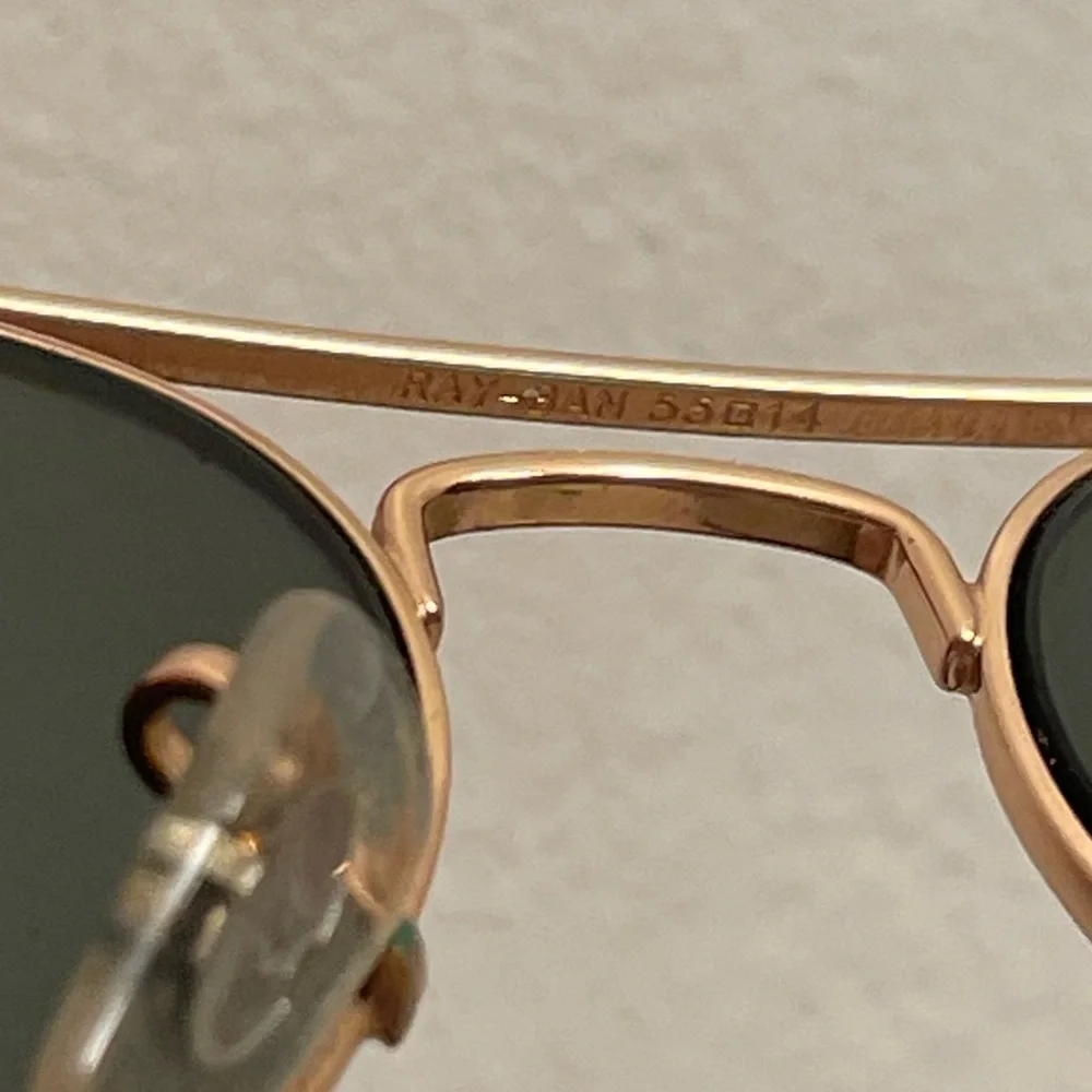 Ray-Ban Gold Aviator Sunglasses - Picture 16 of 16